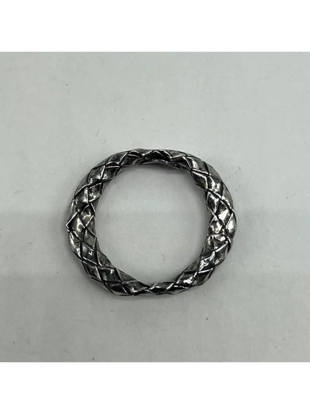 Bottega Veneta Intrecciato Ring Silver
